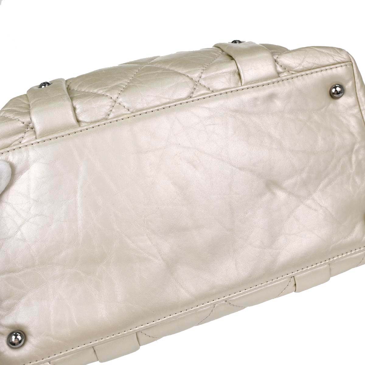 Chanel 2005-2006 Ivory Calfskin Lady Braid Tote Handbag