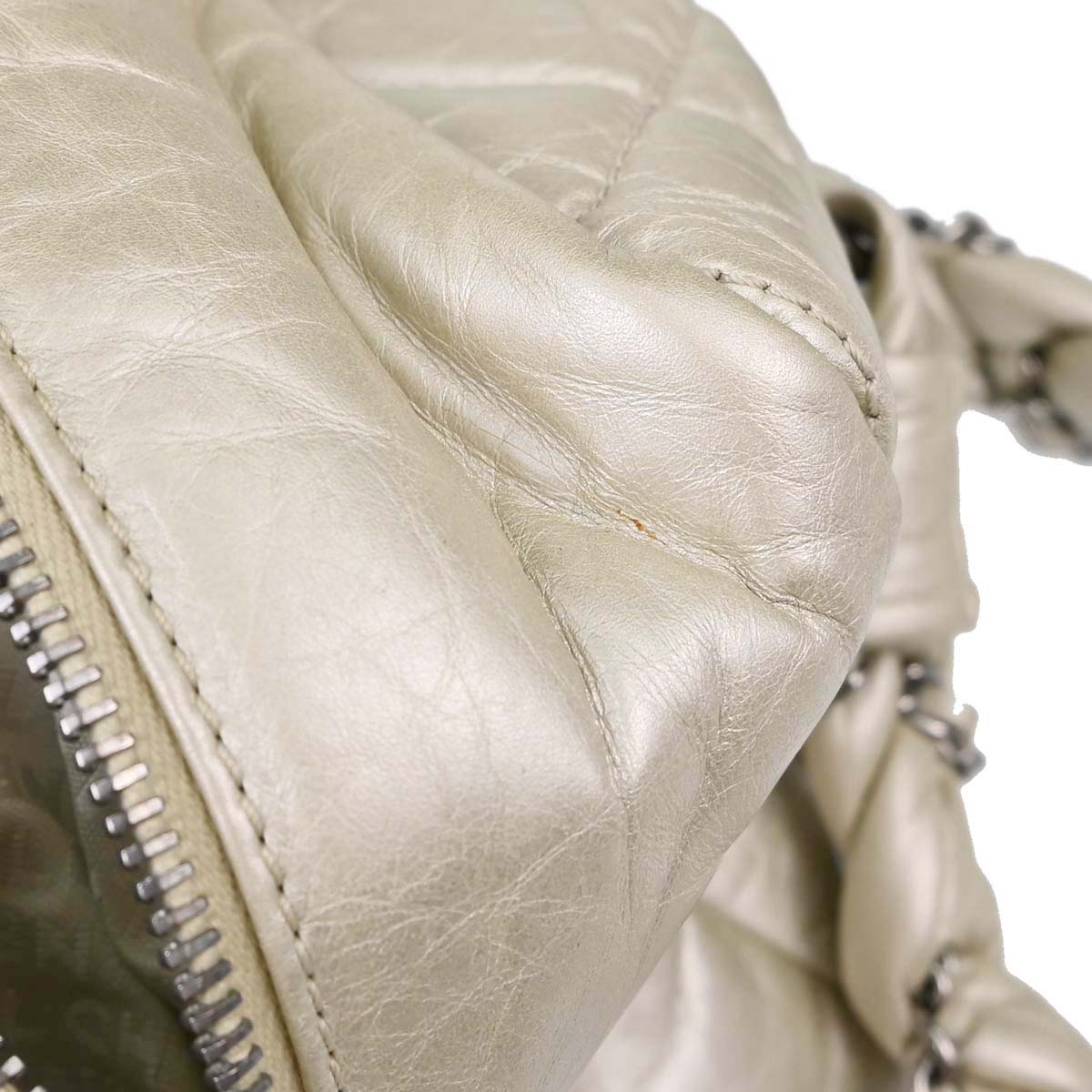 Chanel 2005-2006 Ivory Calfskin Lady Braid Tote Handbag