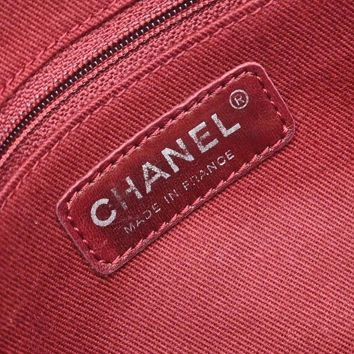 Chanel Metallic Bronze Calfskin Cotton Club Cambon Ligne Handbag
