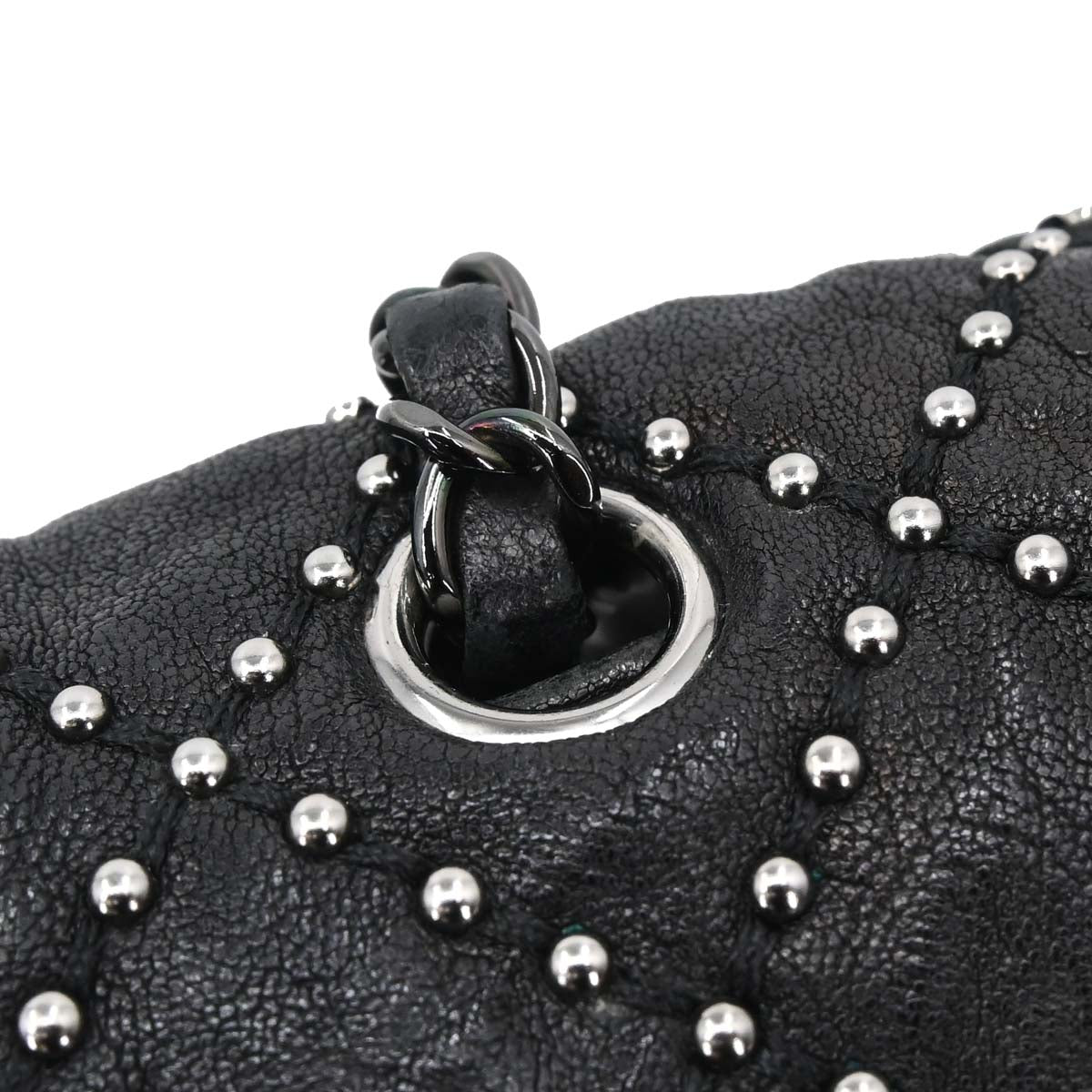 Chanel Black Calfskin Paris-Dallas Studded Flap Shoulder Bag