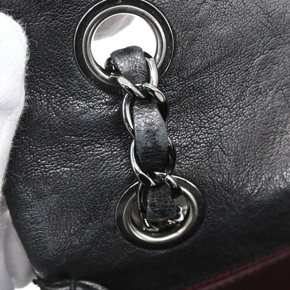 Chanel Black Calfskin Paris-Dallas Studded Flap Shoulder Bag