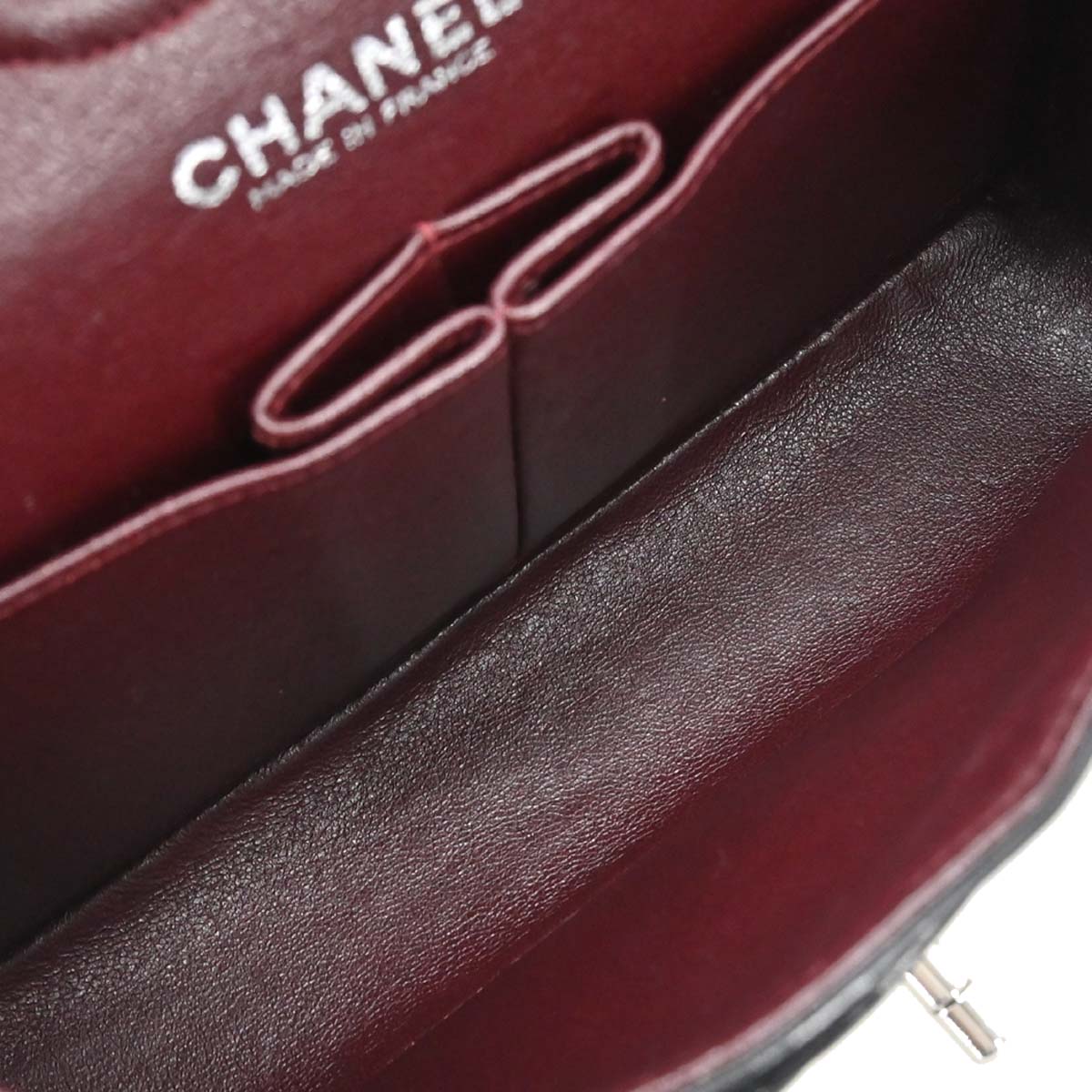 Chanel Black Lambskin Small Classic Double Flap Shoulder Bag