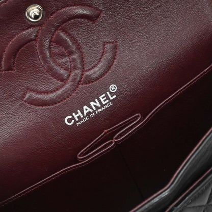 Chanel Black Lambskin Small Classic Double Flap Shoulder Bag
