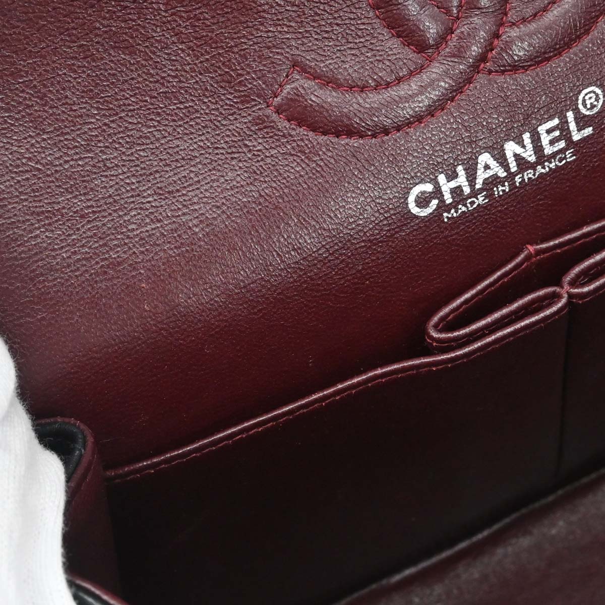 Chanel Black Lambskin Small Classic Double Flap Shoulder Bag
