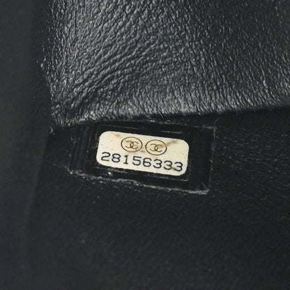 Chanel Black Embossed Calfskin Mademoiselle Lock Graffiti Shoulder Bag