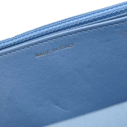 Chanel Blue Caviar Skin Chevron Classic WOC Wallet on Chain Bag