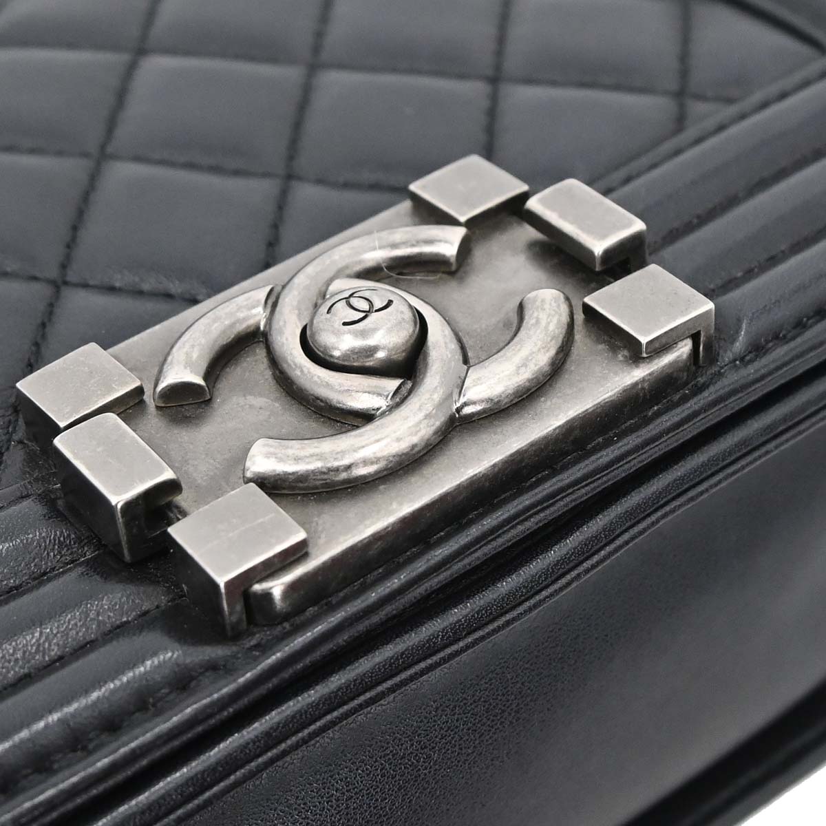 Boy Chanel Black Lambskin Small Chain Shoulder Bag