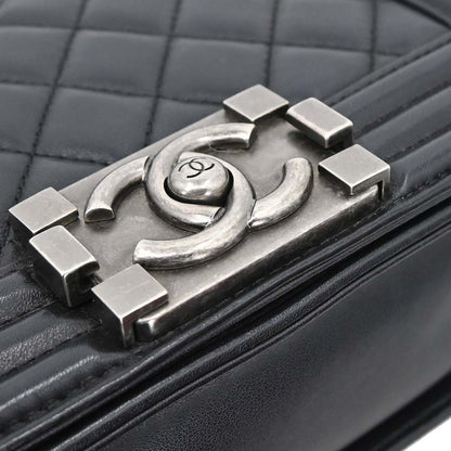 Boy Chanel Black Lambskin Small Chain Shoulder Bag