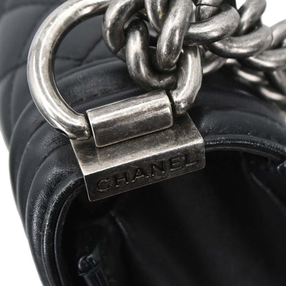 Boy Chanel Black Lambskin Small Chain Shoulder Bag