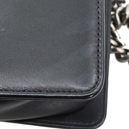 Boy Chanel Black Lambskin Small Chain Shoulder Bag