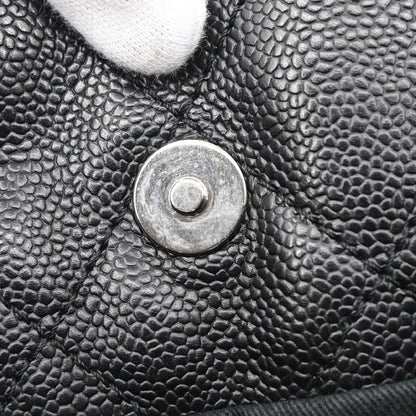 Chanel 2012 Black Caviar Skin Timeless CC Chain Tote Bag