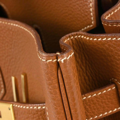 Hermes Gold Togo Birkin 35 Handbag