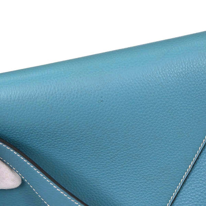 Hermes Blue Jean Taurillon Clemence Christine Shoulder Bag