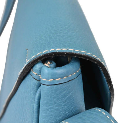Hermes Blue Jean Taurillon Clemence Christine Shoulder Bag