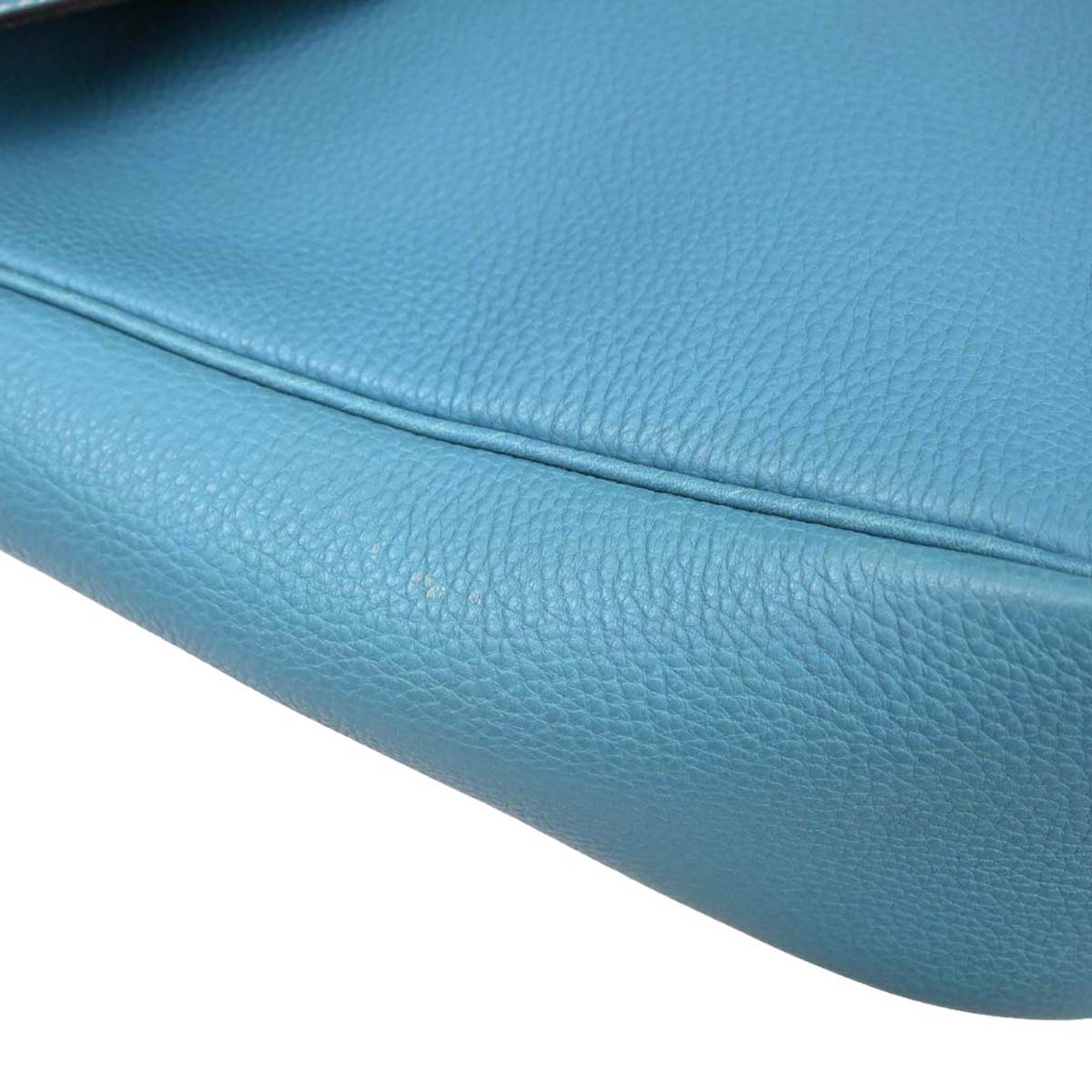 Hermes Blue Jean Taurillon Clemence Christine Shoulder Bag