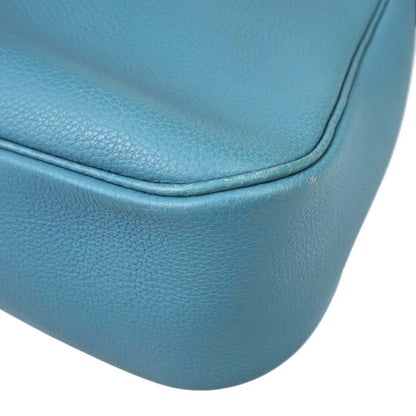 Hermes Blue Jean Taurillon Clemence Christine Shoulder Bag