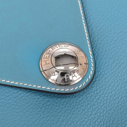 Hermes Blue Jean Taurillon Clemence Christine Shoulder Bag