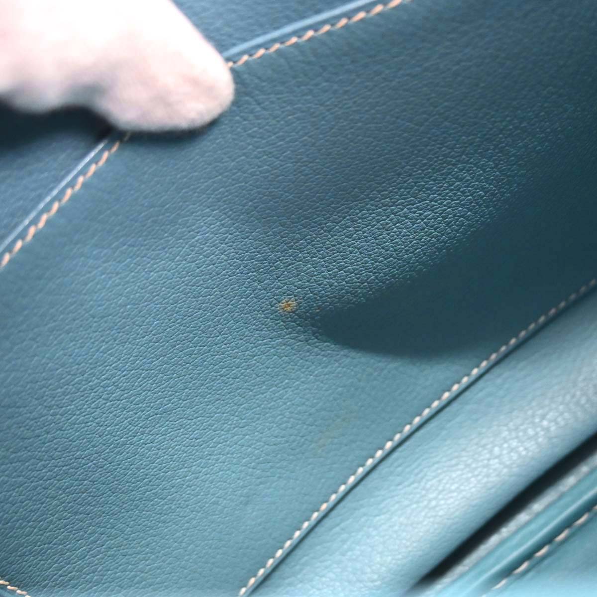 Hermes Blue Jean Taurillon Clemence Christine Shoulder Bag