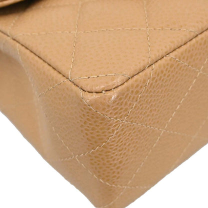 Chanel 2003-2004 Beige Calfskin Mini Classic Square Flap Shoulder Bag 17