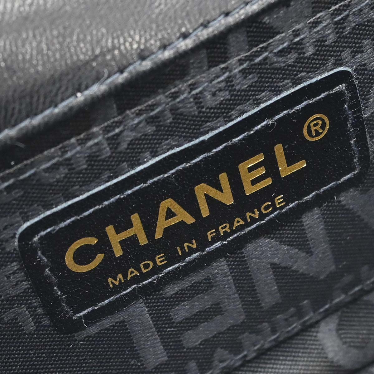 Chanel Black Lambskin Choco Bar Camellia Shoulder Bag