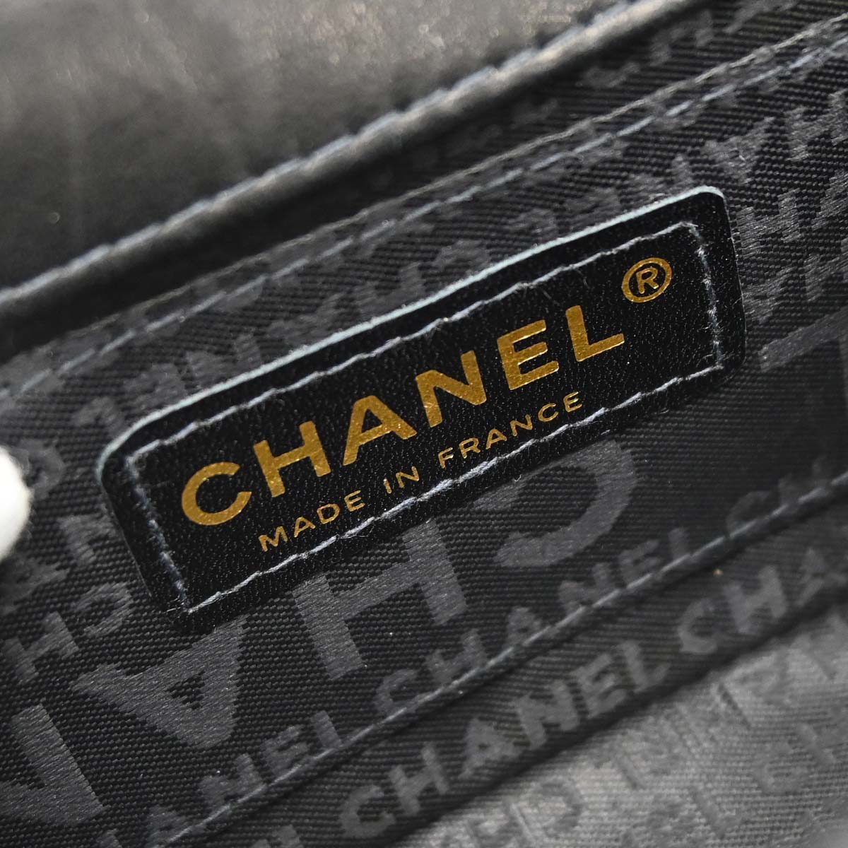 Chanel Black Lambskin Choco Bar Camellia Shoulder Bag
