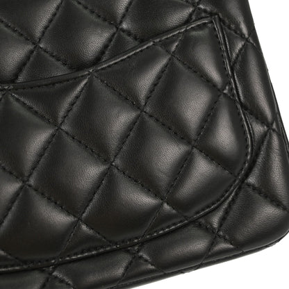 Chanel Black Lambskin Mini Classic Square Flap Shoulder Bag 17