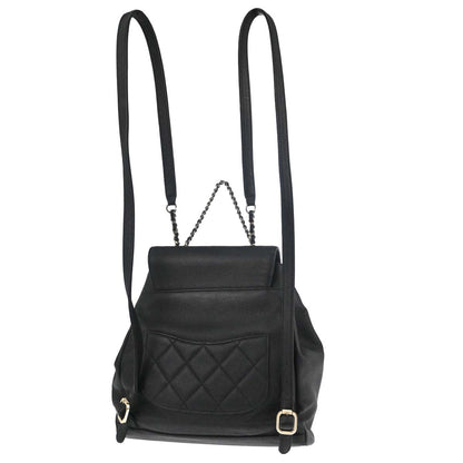Chanel Black Caviar Skin Business Affinity Backpack
