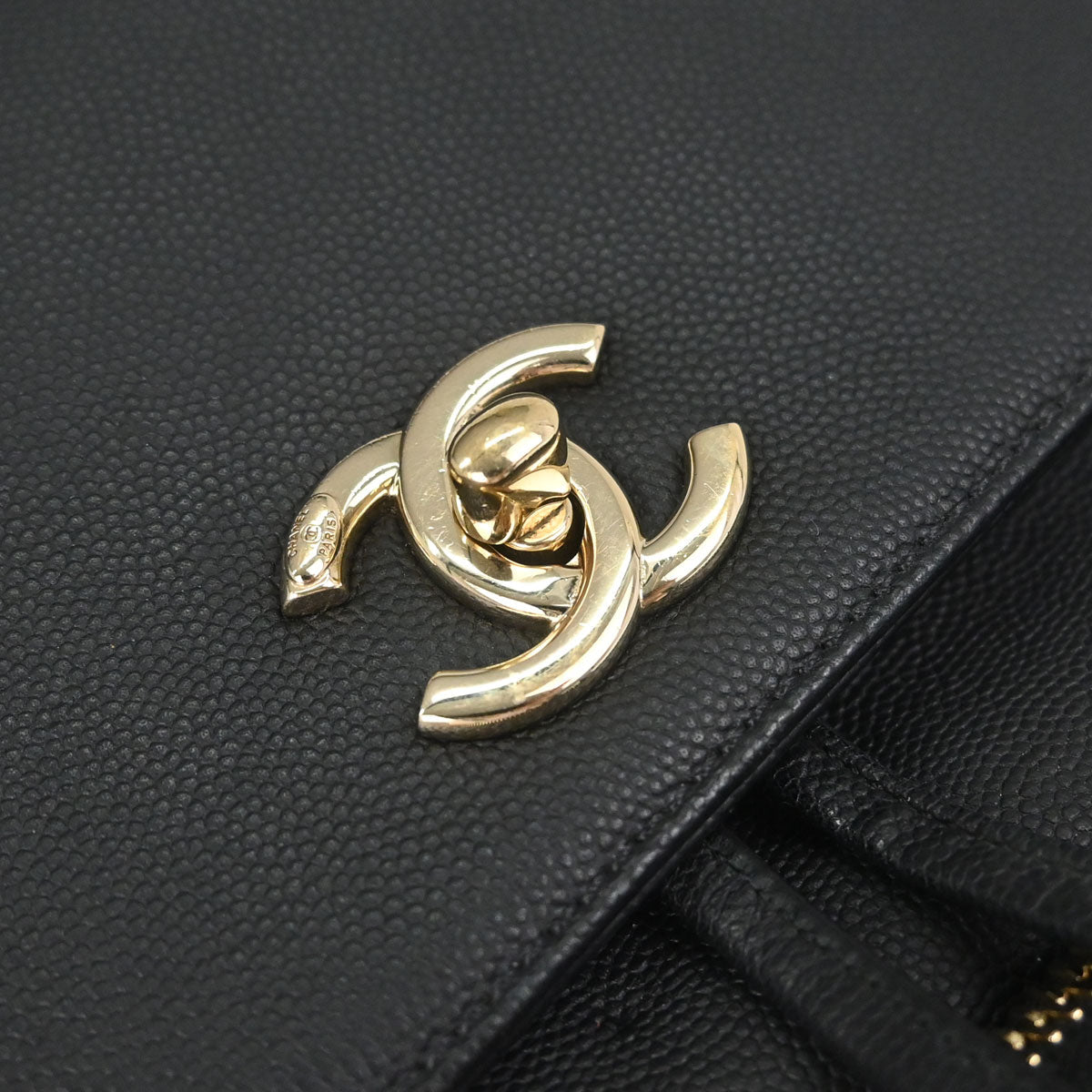 Chanel Black Caviar Skin Business Affinity Backpack
