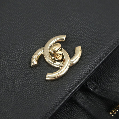 Chanel Black Caviar Skin Business Affinity Backpack