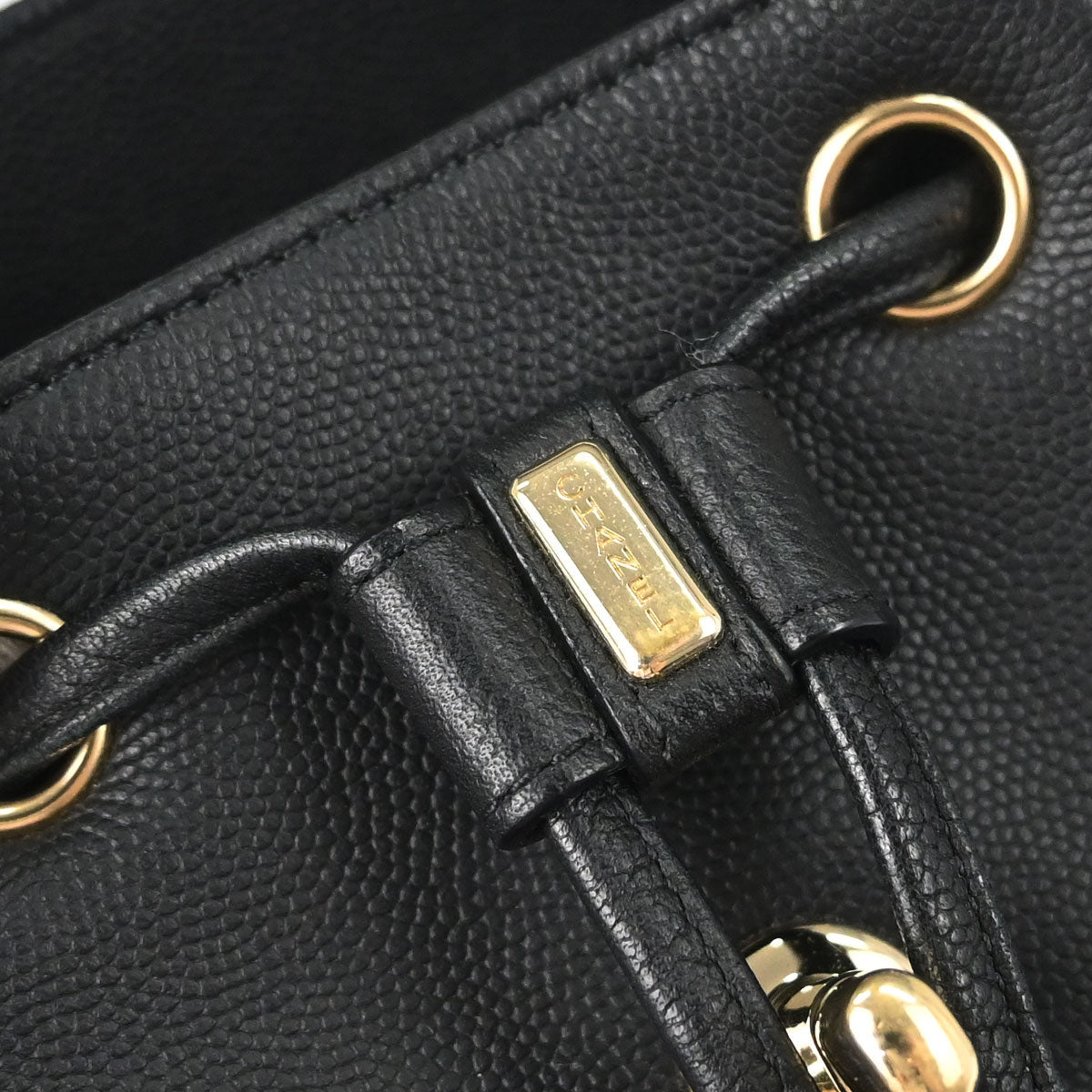 Chanel Black Caviar Skin Business Affinity Backpack