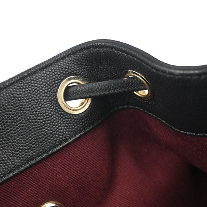 Chanel Black Caviar Skin Business Affinity Backpack