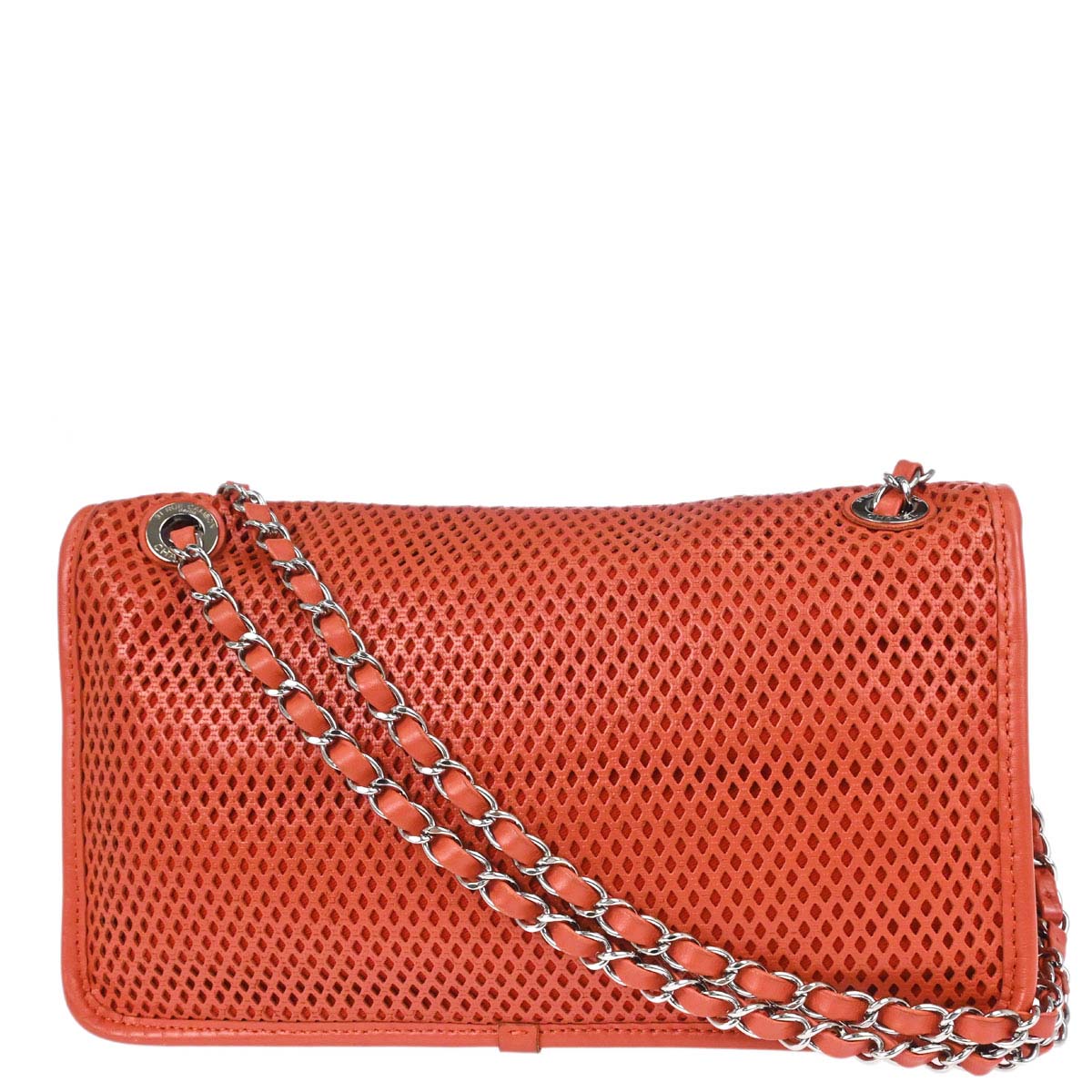 Chanel Red Perforated Calfskin Up in the Air Shoulder Bag