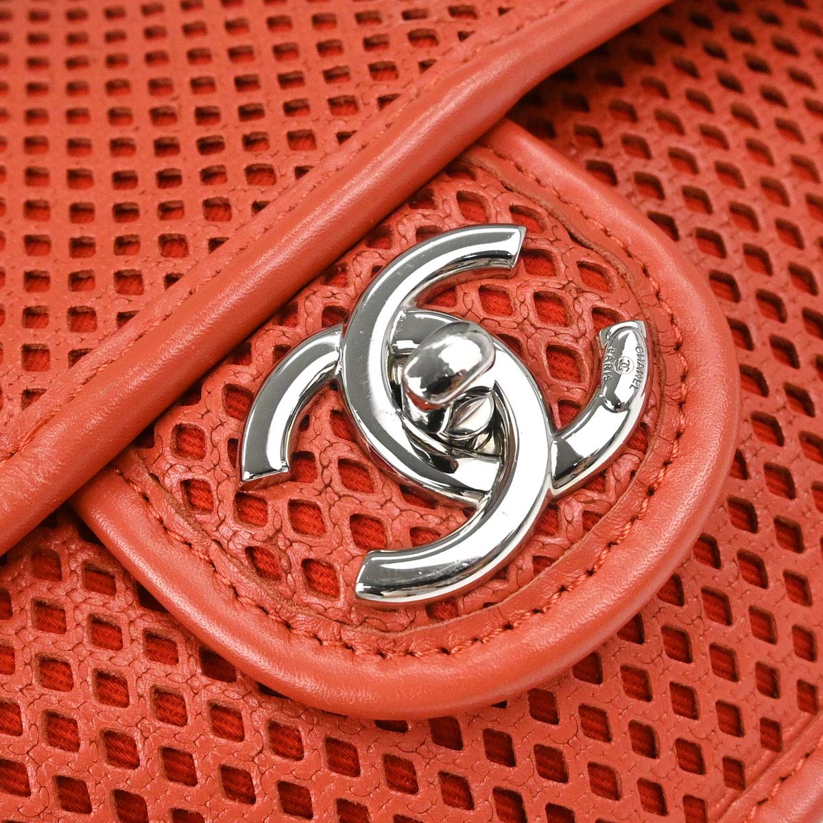 Chanel Red Perforated Calfskin Up in the Air Shoulder Bag