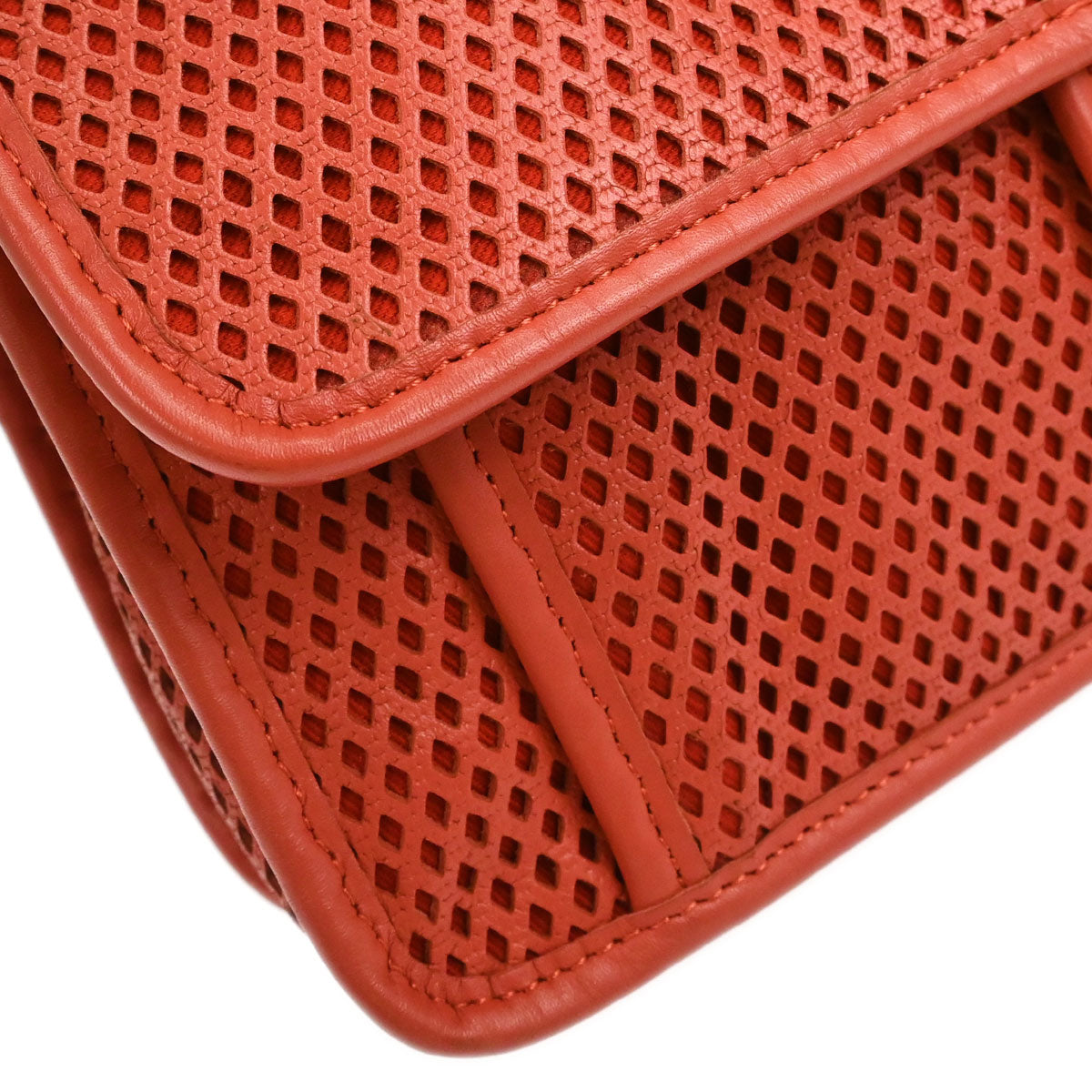 Chanel Red Perforated Calfskin Up in the Air Shoulder Bag