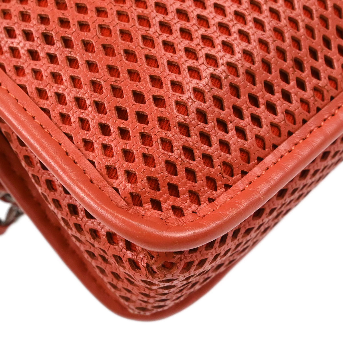 Chanel Red Perforated Calfskin Up in the Air Shoulder Bag