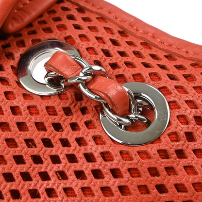 Chanel Red Perforated Calfskin Up in the Air Shoulder Bag