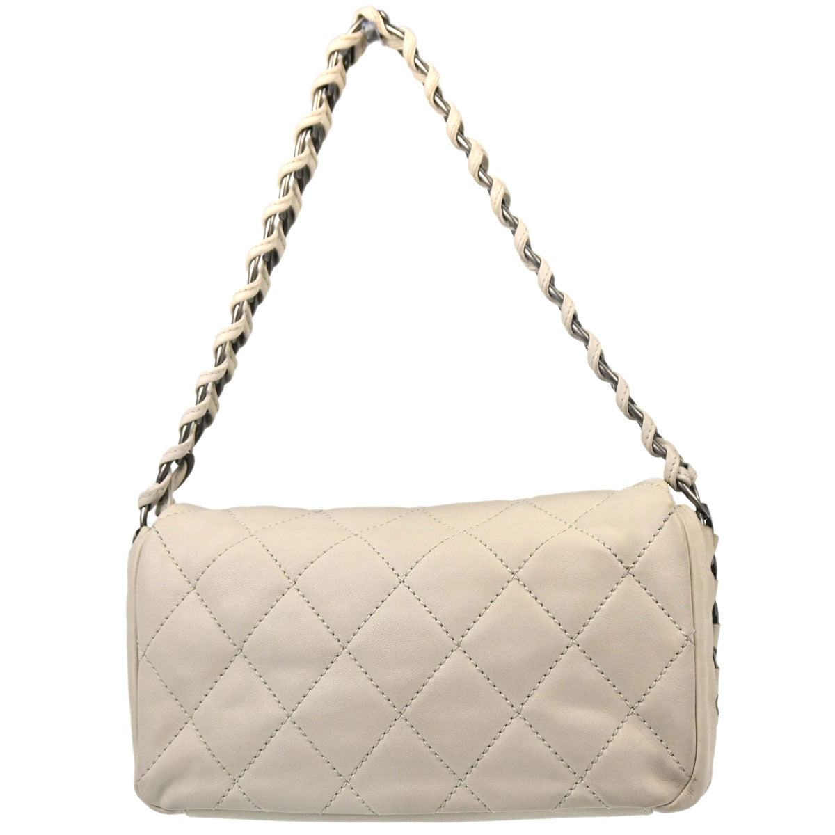 Chanel 2006-2008 Ivory Calfskin Modern Chain Flap Bag Handbag
