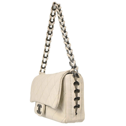 Chanel 2006-2008 Ivory Calfskin Modern Chain Flap Bag Handbag