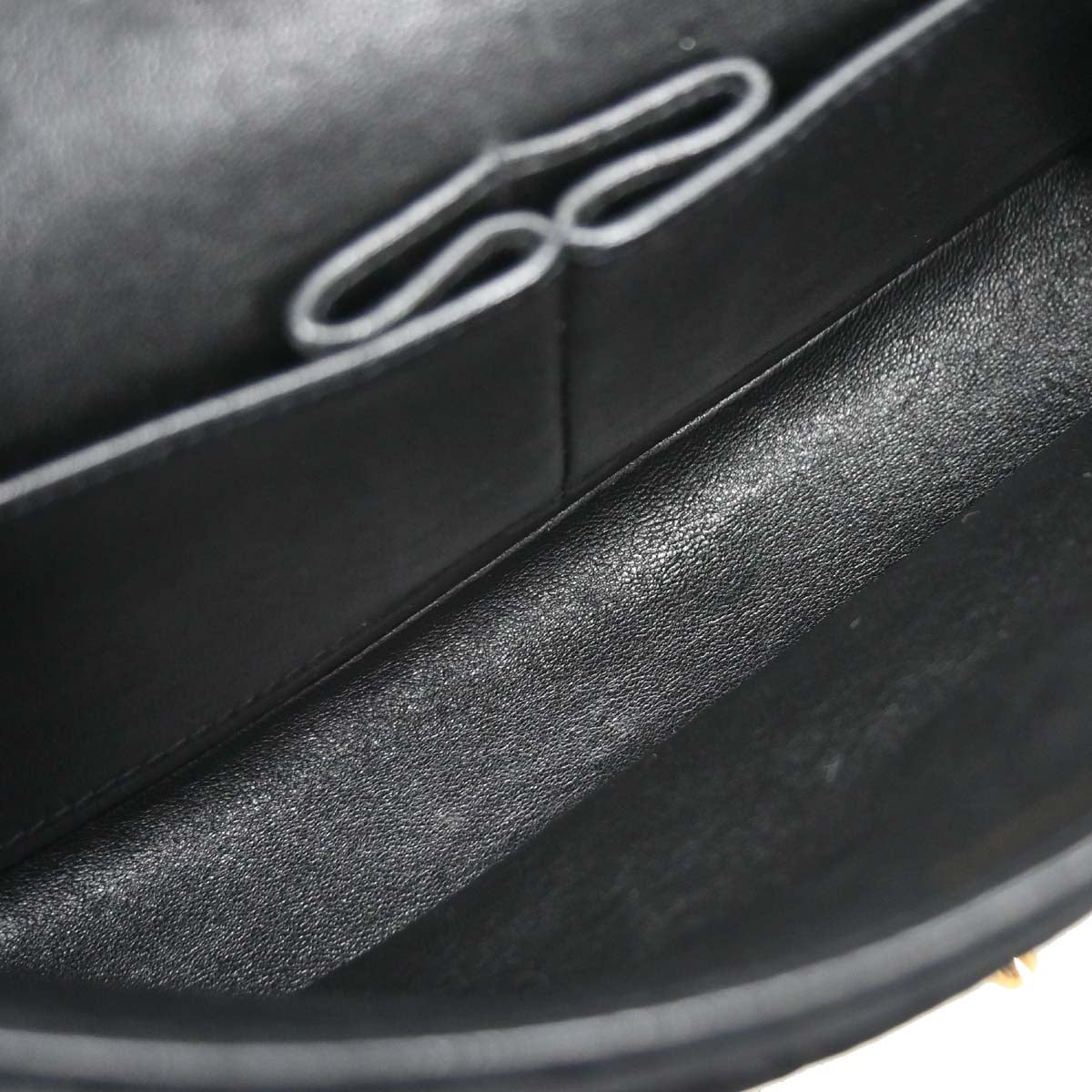 Chanel 1994-1996 Black Velvet Medium Classic Double Flap Shoulder Bag