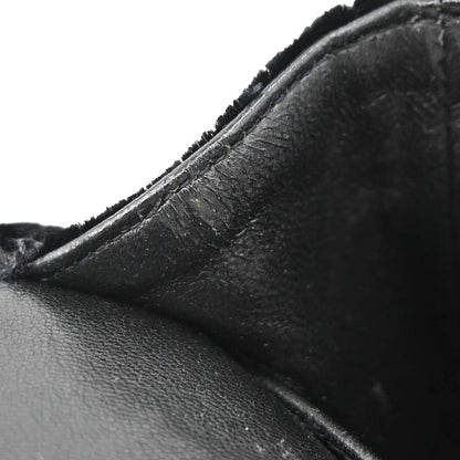 Chanel 1994-1996 Black Velvet Medium Classic Double Flap Shoulder Bag