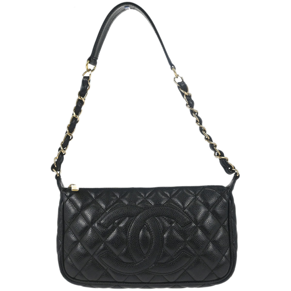 Chanel Black Caviar Skin Handbag