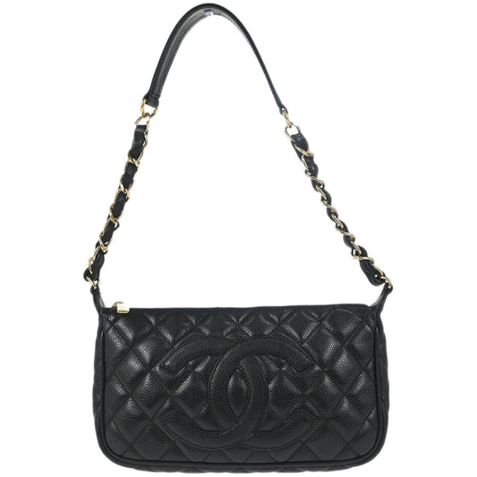 Chanel Black Caviar Skin Handbag