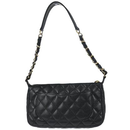 Chanel Black Caviar Skin Handbag