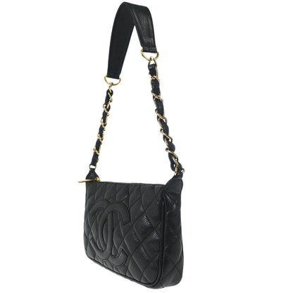 Chanel Black Caviar Skin Handbag