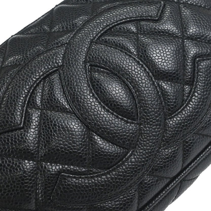 Chanel Black Caviar Skin Handbag