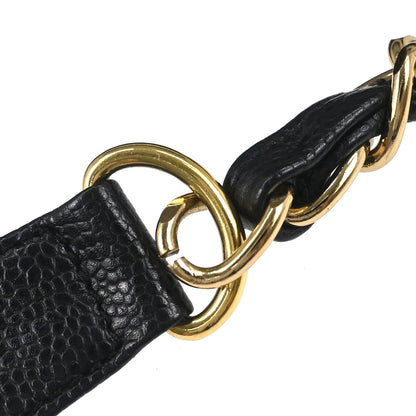 Chanel Black Caviar Skin Handbag