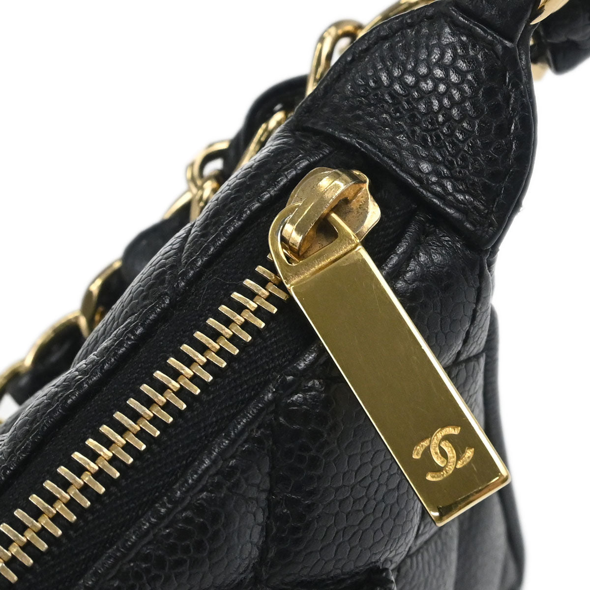 Chanel Black Caviar Skin Handbag