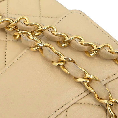 Chanel Beige Lambskin Shoulder Bag
