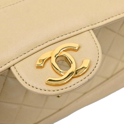 Chanel Beige Lambskin Shoulder Bag