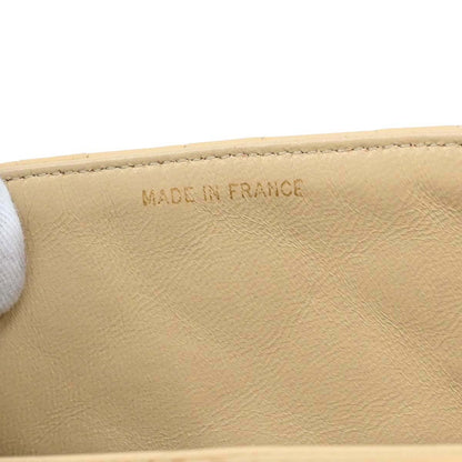 Chanel Beige Lambskin Shoulder Bag